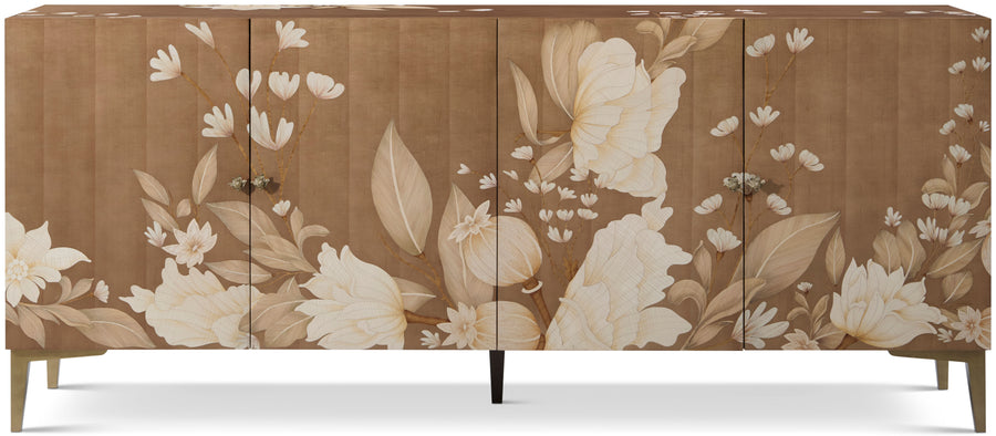 Bouquet sideboard i Toasted Cashew med 4 dörrar