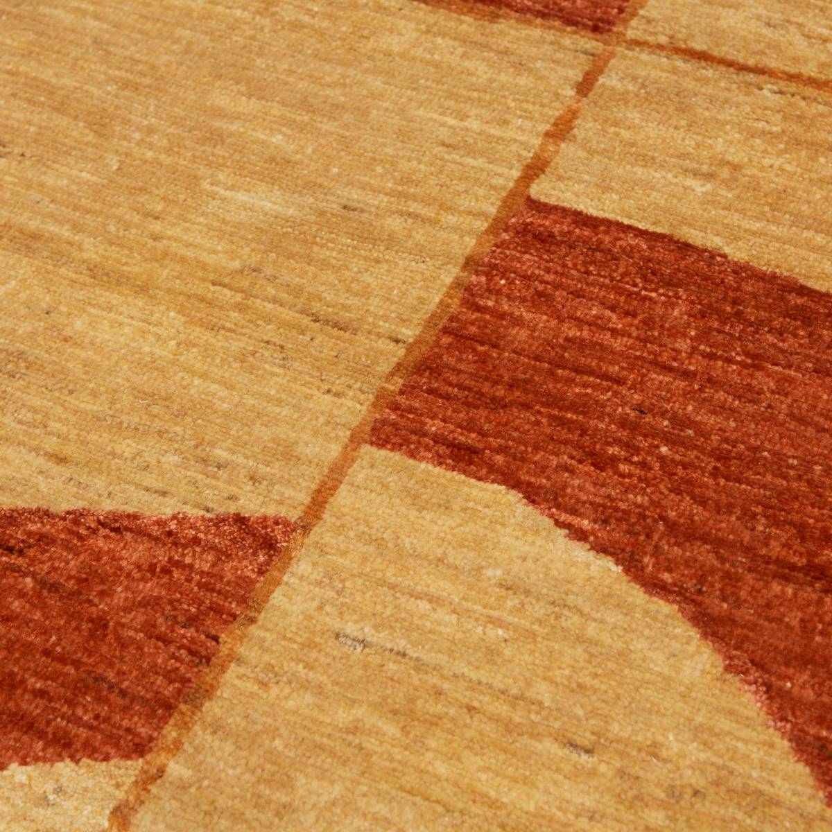 Bauhaus matta från Nobilis i sand/terrakotta — detalj