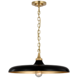 Piatto Takpendel – Hand-Rubbed Antique Brass With Aged Iron Shade