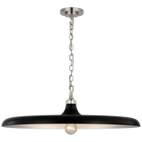 Piatto Takpendel Large – Polished Nickel With Aged Iron Shade