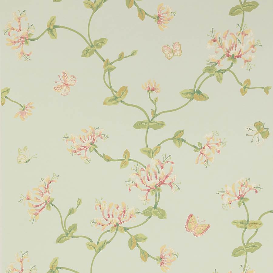 Honeysuckle Gdn Aqua — Colefax & Fowler tapetprov