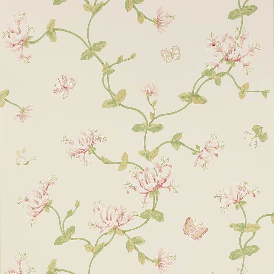 Honeysuckle Gdn Pnk Grn — Colefax & Fowler tapetprov