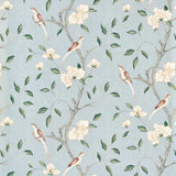Zoffany Tapet Eleonora Print Tapetprov - Stockholm Blue