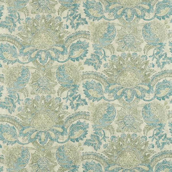 Pomegranate Print Dufour/Green Stone — Zoffany tygprov
