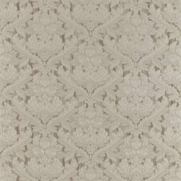 Zoffany Tyg Heiress Damask Tygprov - Stone