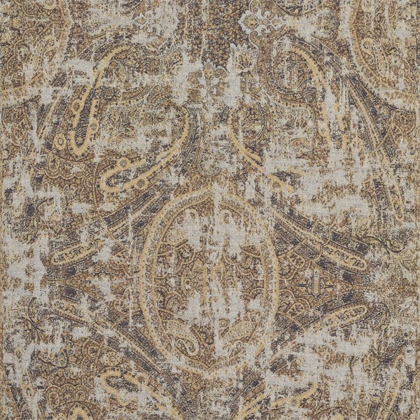 Zoffany Tyg Elswick Paisley Tygprov - Blue Umber