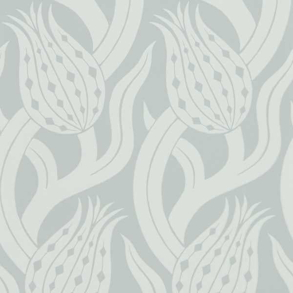 Zoffany Tapet Persian Tulip Tapetprov - Quartz Grey