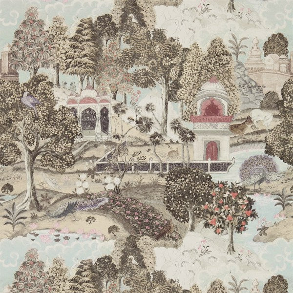 Zoffany-taustakuva Peacock Garden