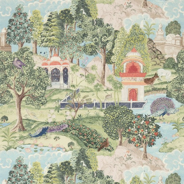 Zoffany-taustakuva Peacock Garden