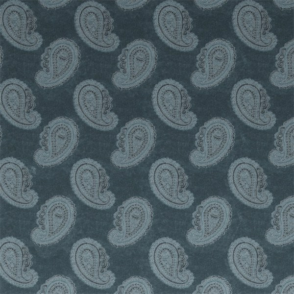 Orissa Velvet Azure — Zoffany tygprov