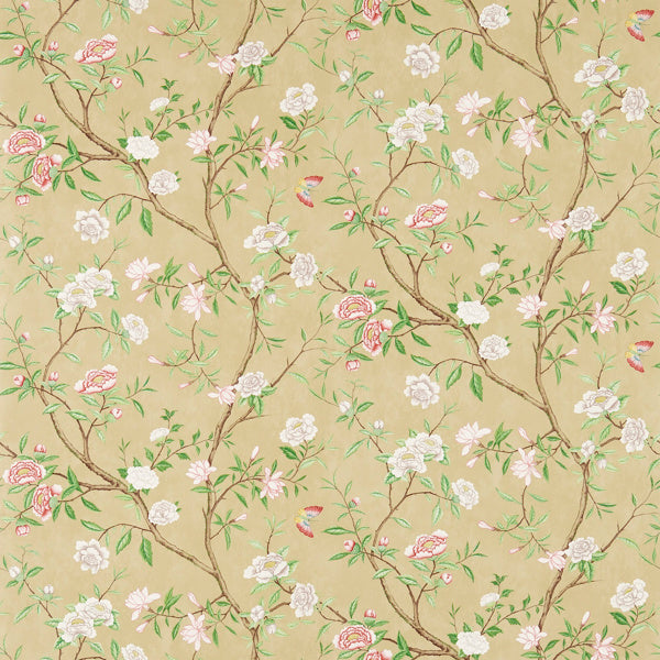 Zoffany Tapet Nostell Priory Tapetprov - Old Gold / Green