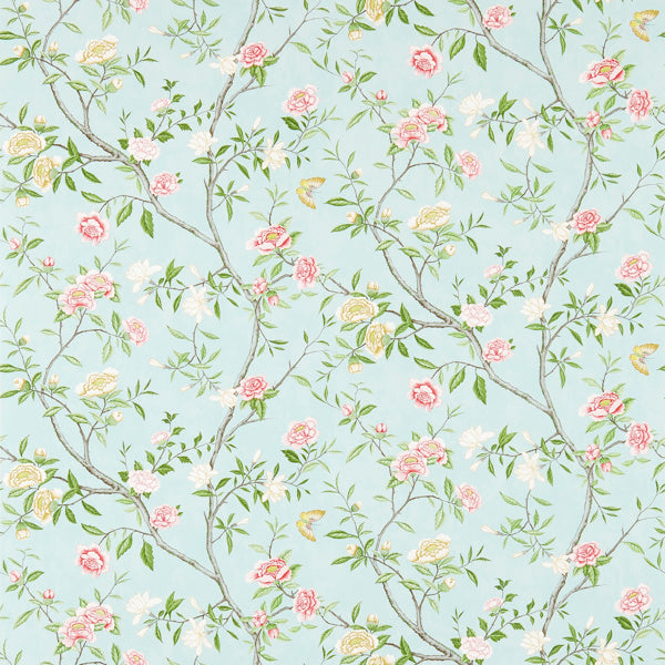 Zoffany Tapet Nostell Priory Tapetprov - Sky / Pink