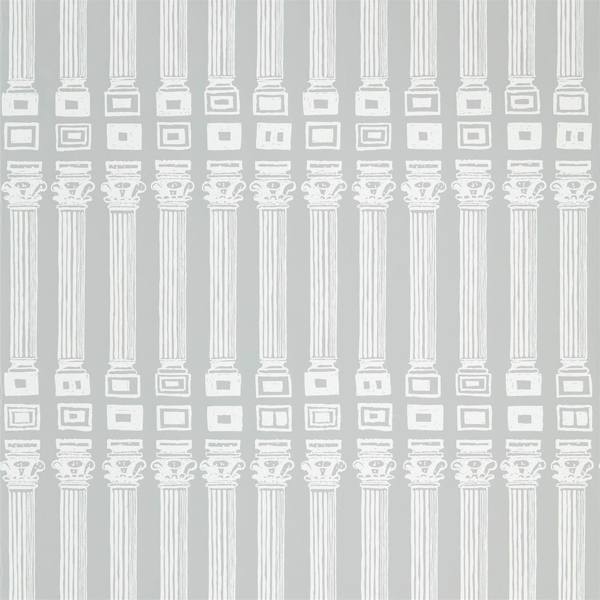 Zoffany Tapet Columns Tapetprov - Empire Grey/Architects White