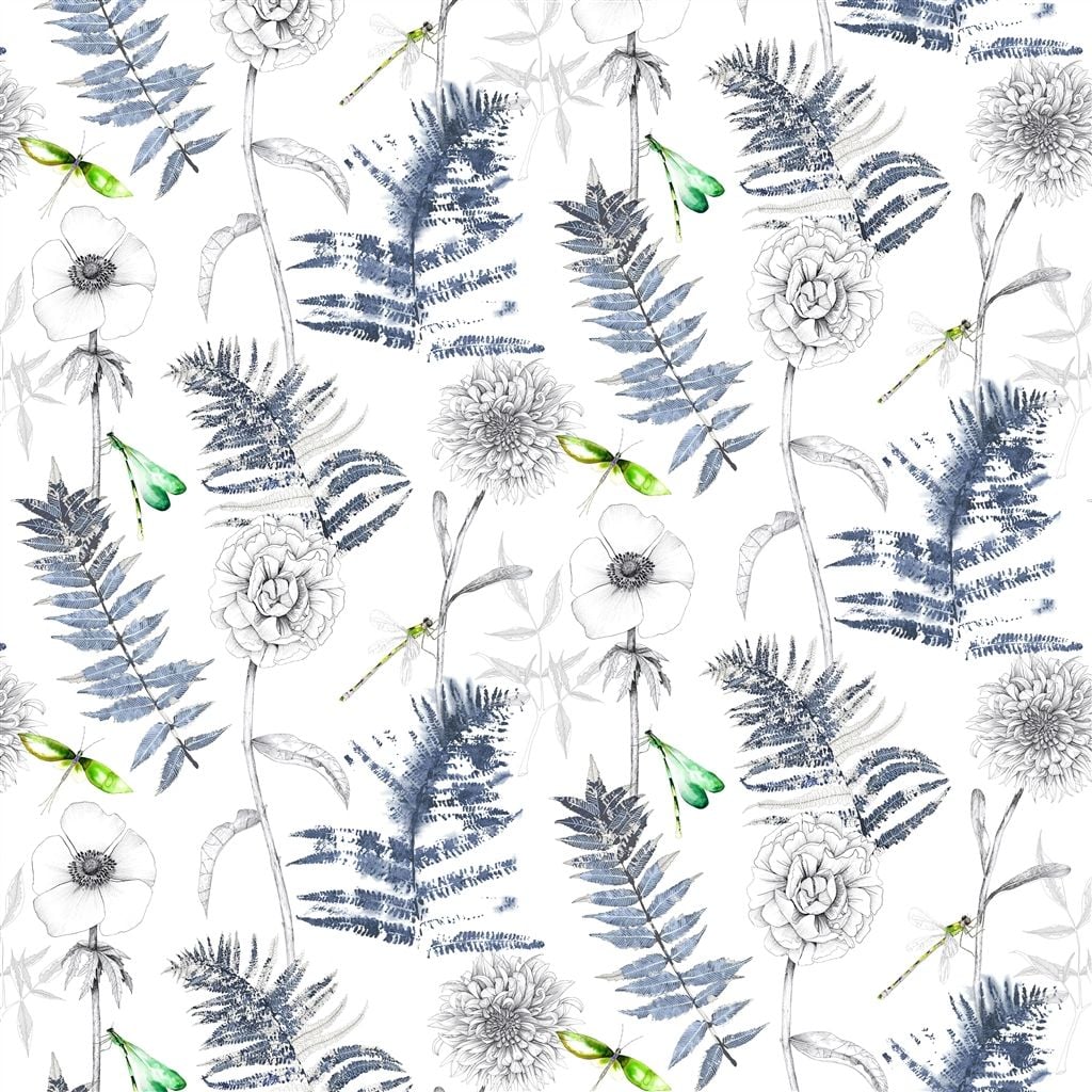 Acanthus Indigo — Designers Guild tyg