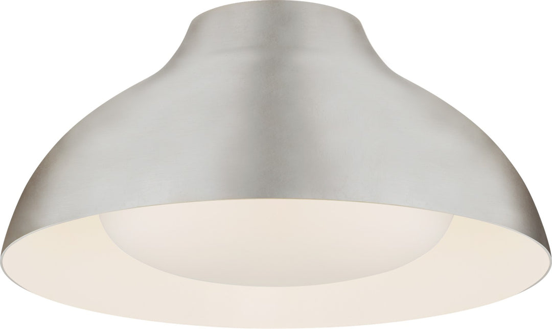 Agnes 15" Plafond Burnished Silver Leaf