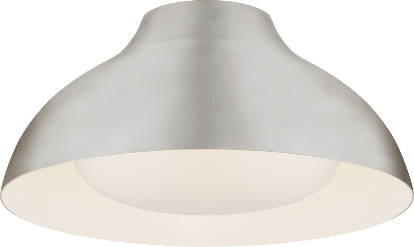 Agnes 15" Plafond Burnished Silver Leaf