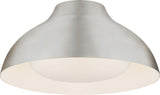 Agnes 15" Plafond Burnished Silver Leaf