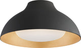 Agnes 15" Plafond — Visual Comfort — Matte Black with Soft White Glass