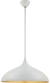 Agnes Large Takpendel Plaster White