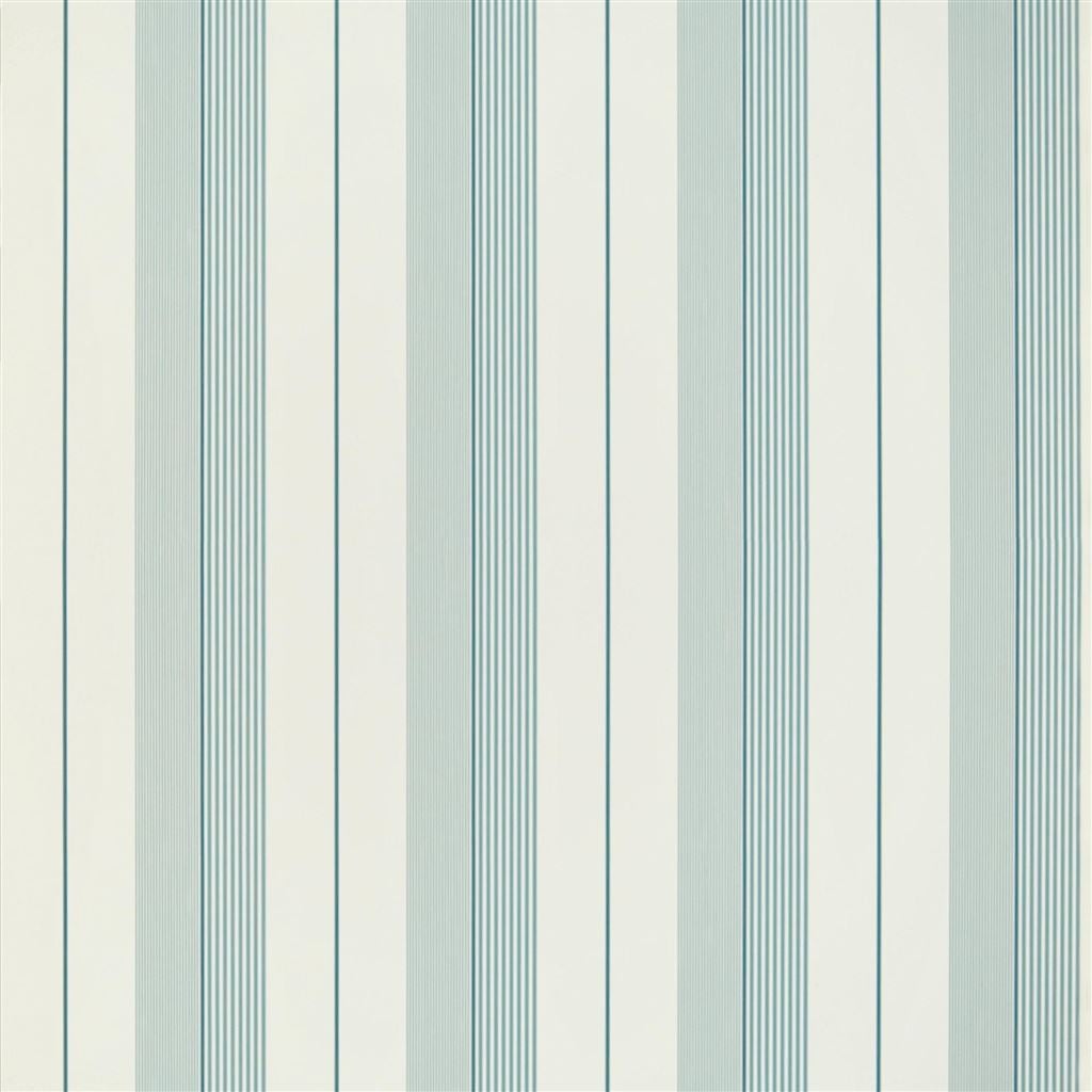 Aiden Stripe Teal Blue — Ralph Lauren Home