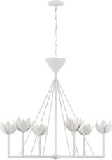 Alberto Large Low Ceiling Chandelier — Julie Neill for Visual Comfort & Co. — Plaster White