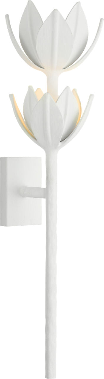 Alberto Large Two Tier Wall Light — Julie Neill for Visual Comfort & Co. — Plaster White
