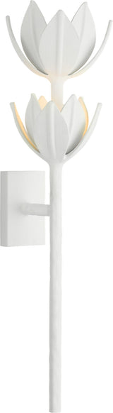 Alberto Large Two Tier Wall Light — Julie Neill for Visual Comfort & Co. — Plaster White