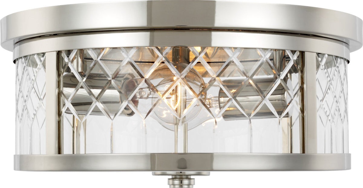 Alec Plafond — Alexa Hampton for Visual Comfort & Co. — Polished Nickel with Clear Glass