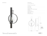 Alice Vägglampa — Suzanne Kasler for Visual Comfort & Co. måttskiss