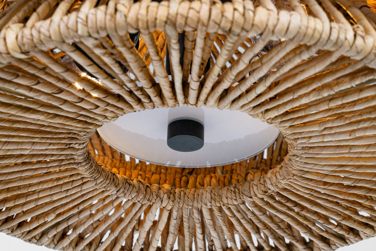 Antigua Large Drum Flush Mount — Chapman & Myers for Visual Comfort & Co. detail