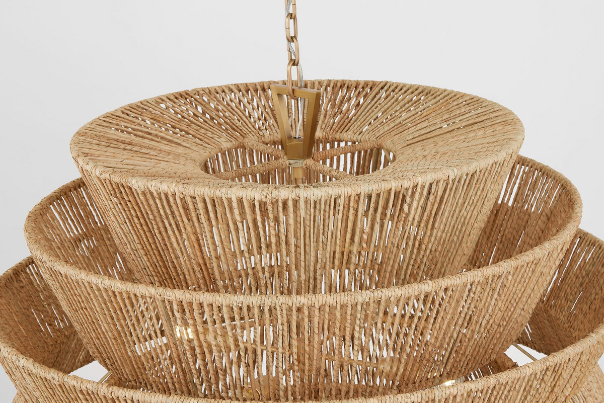 Antigua XL Drum Takkrona — Chapman & Myers for Visual Comfort & Co. detaljbild