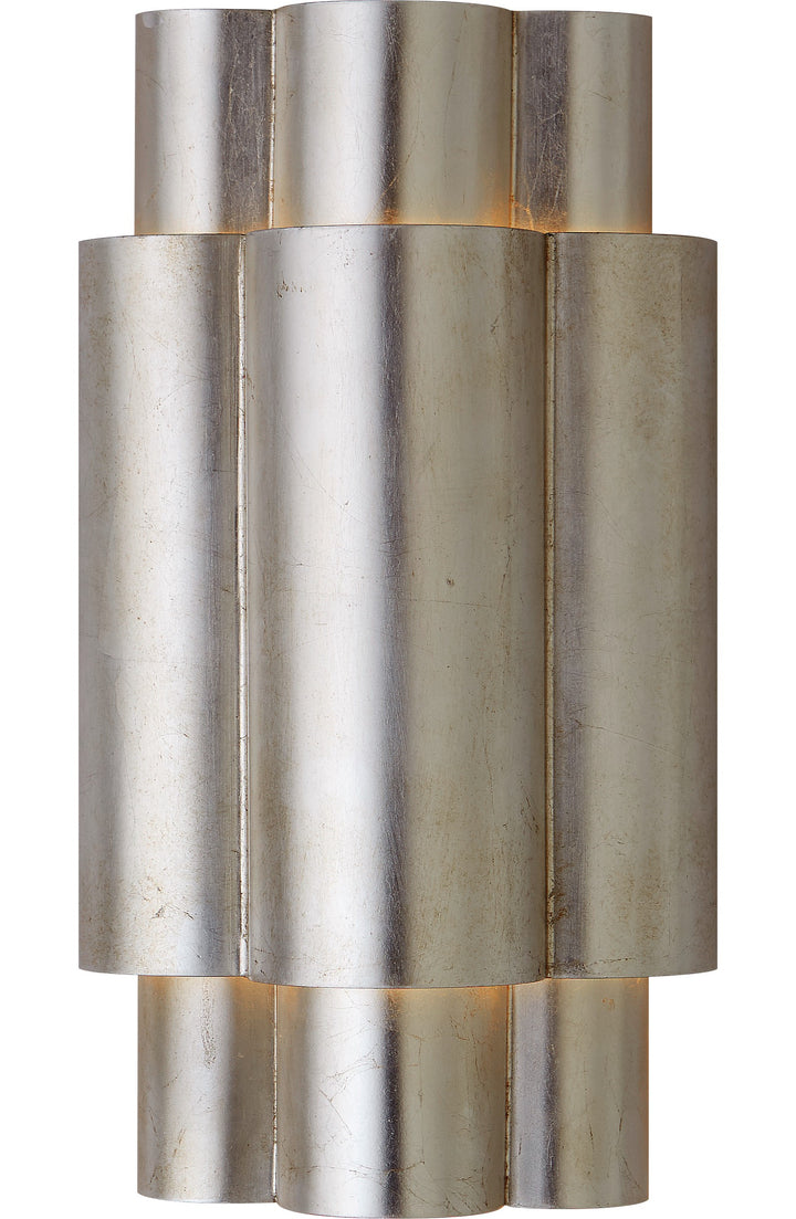 Arabelle Medium Vägglampa Burnished Silver Leaf