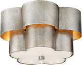 Arabelle Plafond Burnished Silver Leaf