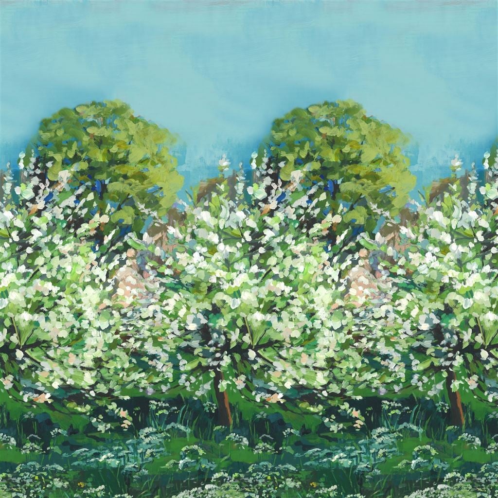 Arbre de Printemps Alta Celadon — Designers Guild tapet