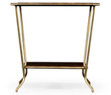 Argentinian walnut veneered square side table