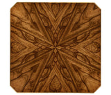 Argentinian walnut veneered square side table