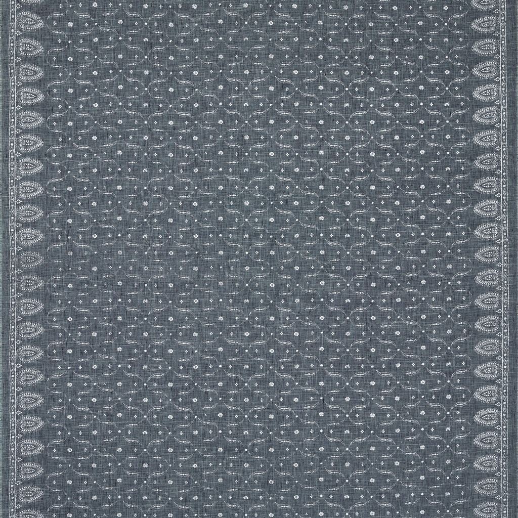Arietta Paisley Denim Fabric — Ralph Lauren Home tyg