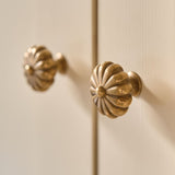 Aberdovey Skåpsknopp — Antik mässing. Design by Roseywood Interiors.