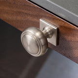 Carlton Skåpsknopp — miljöbild, Satin nickel plate