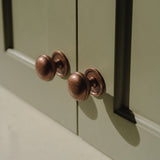 Cotswold Skåpsknopp, bunform — miljöbild, Aged copper