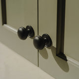 Cotswold Skåpsknopp, bunform — miljöbild, Matt black lacquered