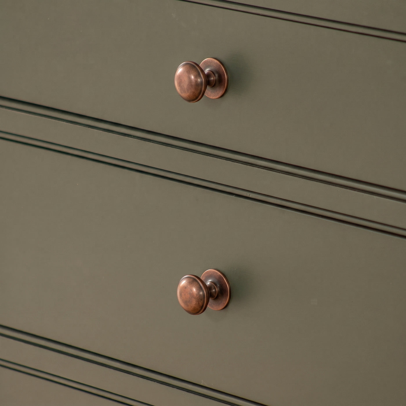 Cotswold Skåpsknopp, svampform — miljöbild, Aged copper