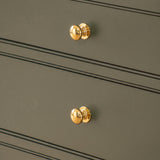 Cotswold Skåpsknopp, svampform — miljöbild, Polished brass lacquered