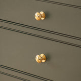 Cotswold Skåpsknopp, svampform — miljöbild, Polished brass unlacquered