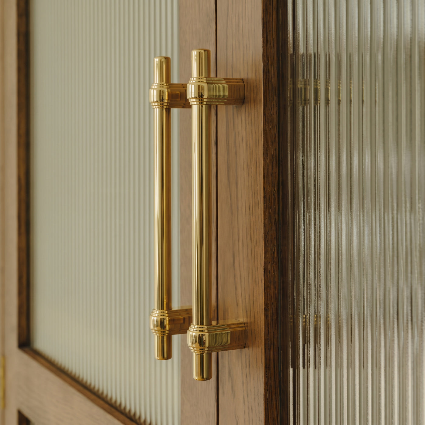 Gaumont Skåpshandtag — miljöbild, Polished brass unlacquered