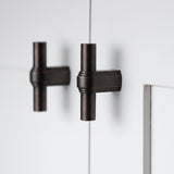 Gaumont T-bar handtag — miljöbild, Dark bronze