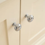 Grove Bamboo Thumb Knob — miljöbild, Polerad krom - PCP