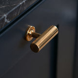 Leebank T-bar handtag — miljöbild, Polished brass unlacquered