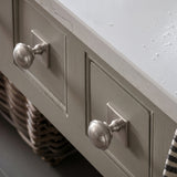 Queslett Skåpsknopp — miljöbild, Satin nickel - SNP