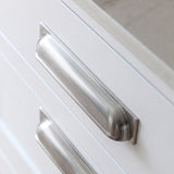 Queslett Cup-handtag — miljöbild, Satin chrome plate
